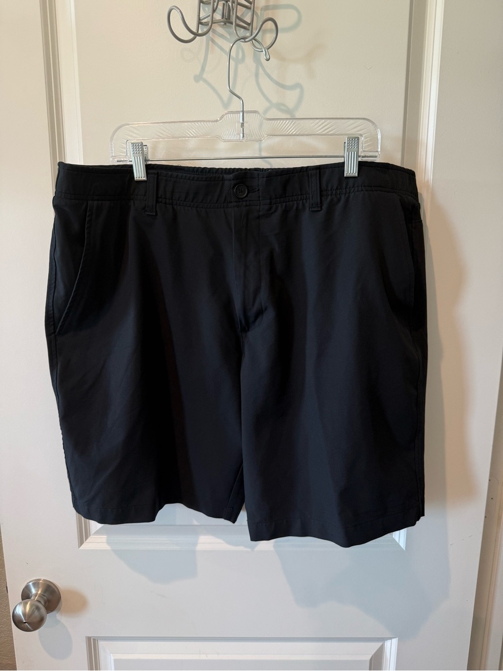 Under Armour Black Flat-Front Men's Shorts